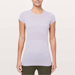 Lululemon Swiftly Tech Short Sleeve Crew - Silver Lilac - size 4